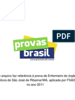 Prova Objetiva Enfermeiro Prefeitura de Sao Jose de Ribamar Ma 2011 Fsadu