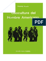 Rodolfo Kusch Geocultura Hombre Americano