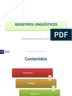 Tema 1 Registros Linguisticos