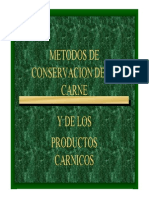 Metodos de Conservacion de La Carne