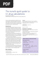 IV Calculation Practice Questions | PDF