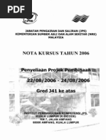 NOTA KURSUS TAHUN 2006 - Penyeliaan Projek Pembinaan - 22-08-2006 To 24-08-2006