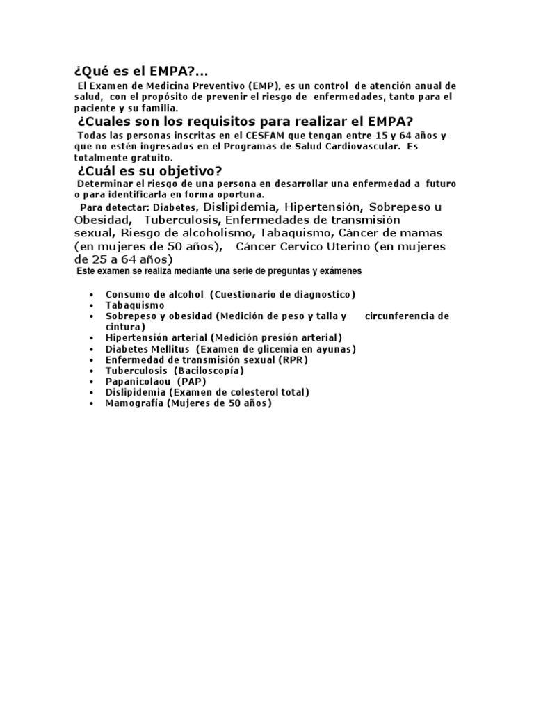 Qué Es El EMPA | PDF