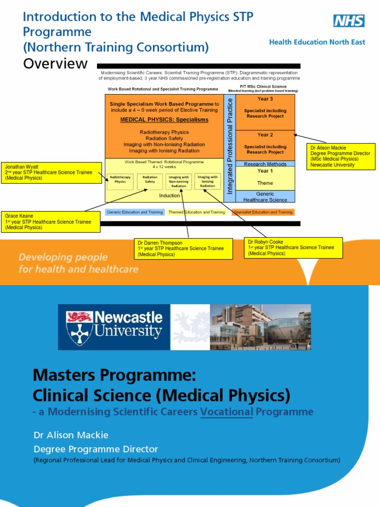 Medical Physics STP Programme PDF Medical Physics Medical Imaging