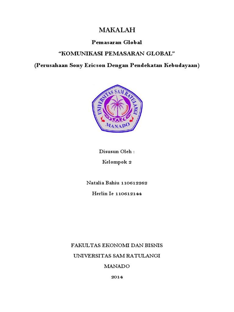 Makalah Pemasaran Global