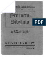 Alois Krcma Velke Proroctvi Sibyly Kralovny Ze Saby 1939 CZ Male