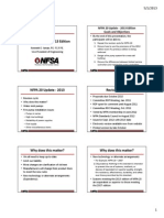 NFPA 20 Update 2013 Edition Goals and Objectives