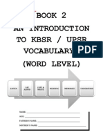 BOOK 2 AN INTRODUCTION TO KBSR / UPSR VOCABULARY (WORD LEVEL