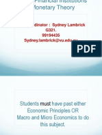 Unit Coordinator: Sydney Lambrick G321. 99194435 Sydney - Lambrick@vu - Edu.au