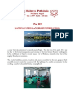 Maitreya Pathshala Newsletter #1 - May 2014