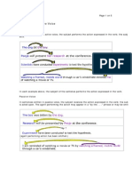 Active and Passive Voice - Rules