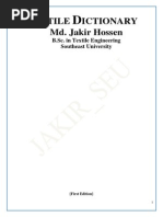 Textile Dictionary by Md. Jakir Hossen 