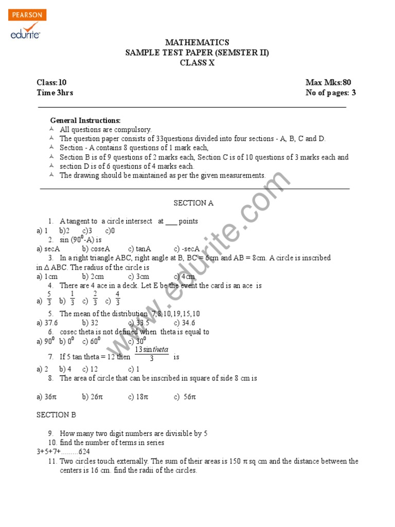 General Instructions | PDF