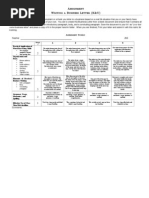 Business Letter Rubric