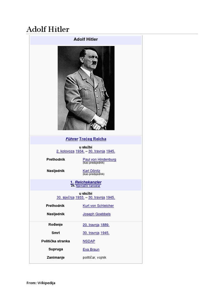 Adolf Hitler | PDF