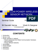 lOw Power Wire Less Sensor Network--ppt