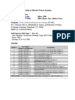 EL 5613 Introduction to Electric Systems MSEE