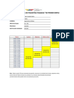 Formato de Horario de Pasantías