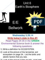 6 bellwork - earths biosphere