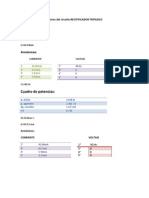 Valores Del Circuito Recitificador Trifasico