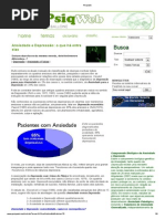 Ansiedade e Depressão o Que Há Entre Elas