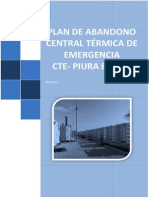 Plan de Abandono CTE-Piura 80 MW