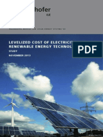 Fraunhofer-IsE LCOE Renewable Energy Technologies Version Nov2013 en
