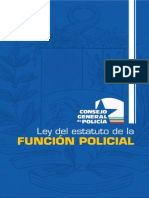 Ley Del Estatuto de La Función Policial