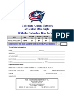 CANCO Alumni Night - Columbus Blue Jackets