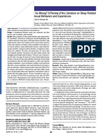 Sleep and Sex: What Can Go Wrong? A Review of The Literature On Sleep Related Disorders and Abnormal Sexual Behaviors and Experiences