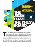 The Jigsaw Puzzle and The Chess Board: The Making and Unmaking of Foreign Policy in The Age of Obama