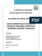 Crisis Ambientales en Europa (Francia, Holanda, Portugal, Alemania,…