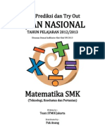 Soal Try Out UN MATEMATIKA SMK Teknologi, Kesehatan Dan Pertanian Paket 61