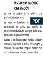 Como Construir Un Cajón de Cimentación