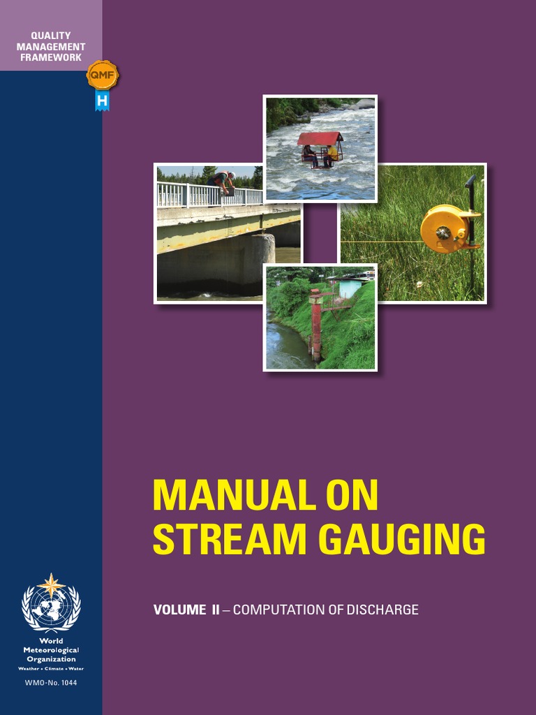 WMO Manual On Stream Gauging - Computation of Discharge 1044 - Vol - II ...