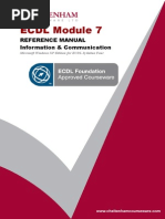 ECDL Module 7: Reference Manual Information & Communication