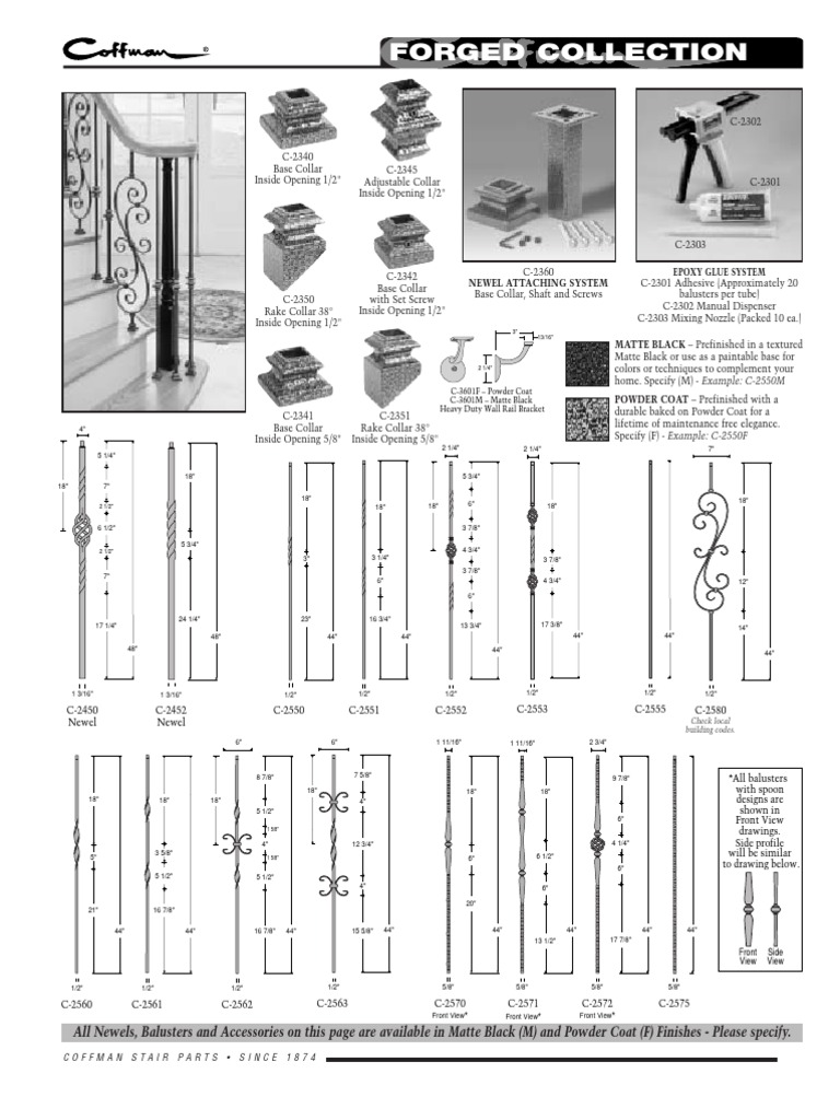 Coffman Stair Parts Forged Collection | PDF | Adhesive | Nature
