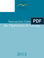 Instruction de L'office de Changes