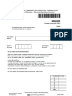 University of Cambridge International Examinations General Certificate of Education –