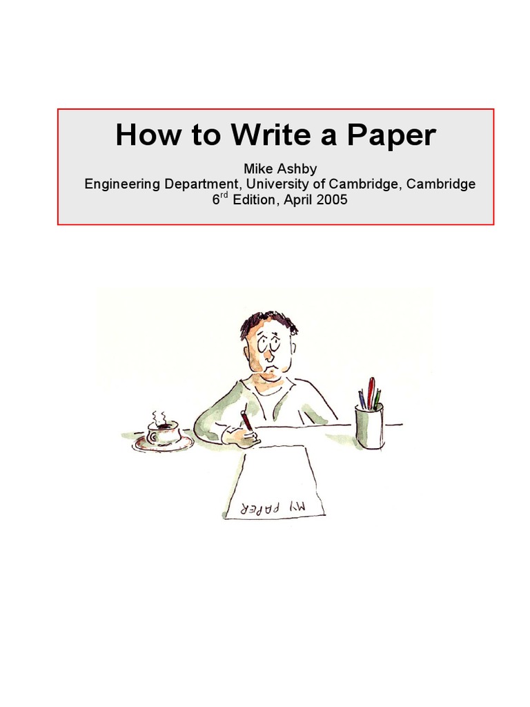 How To Write An Engineering Research Paper | PDF