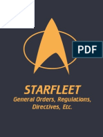Starfleet General Orders, Regulations, Directives, Etc