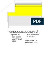 Suport Curs Psihologia Judiciara, An IV, Sem. I - 2.11.2011
