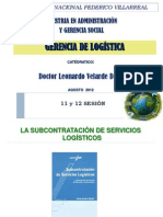 Sesion 11 y 12 Gerencia Logística - Maestria Unfv - Prof. Dr. L.velarde D.