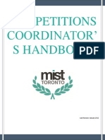 Competitions Coordinator' S Handbook: Last Revision: January 2012