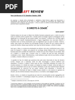 NFR- David Harvey-O Direito à Cidade