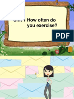 Unit 1 How Often Do You Exercise