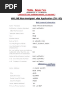 DS-160 - Sample Form