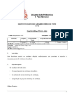 PLano Analitico de Estrutura de Madeira