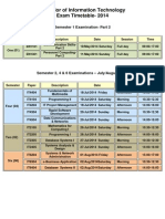 Bit Exam Timetable Sem 2 4 6 2014