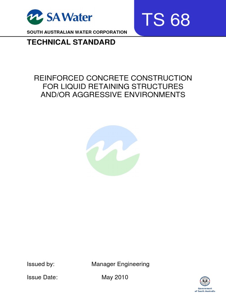Technical Standard: Reinforced Concrete Construction For Liquid ...